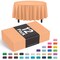 Exquisite Disposable Round Plastic Tablecloths – 12 Pack 84" Disposable Table Cloths – Indoor/Outdoor Party Tablecloth – Round Plastic Table Cover for Events & Party Supplies